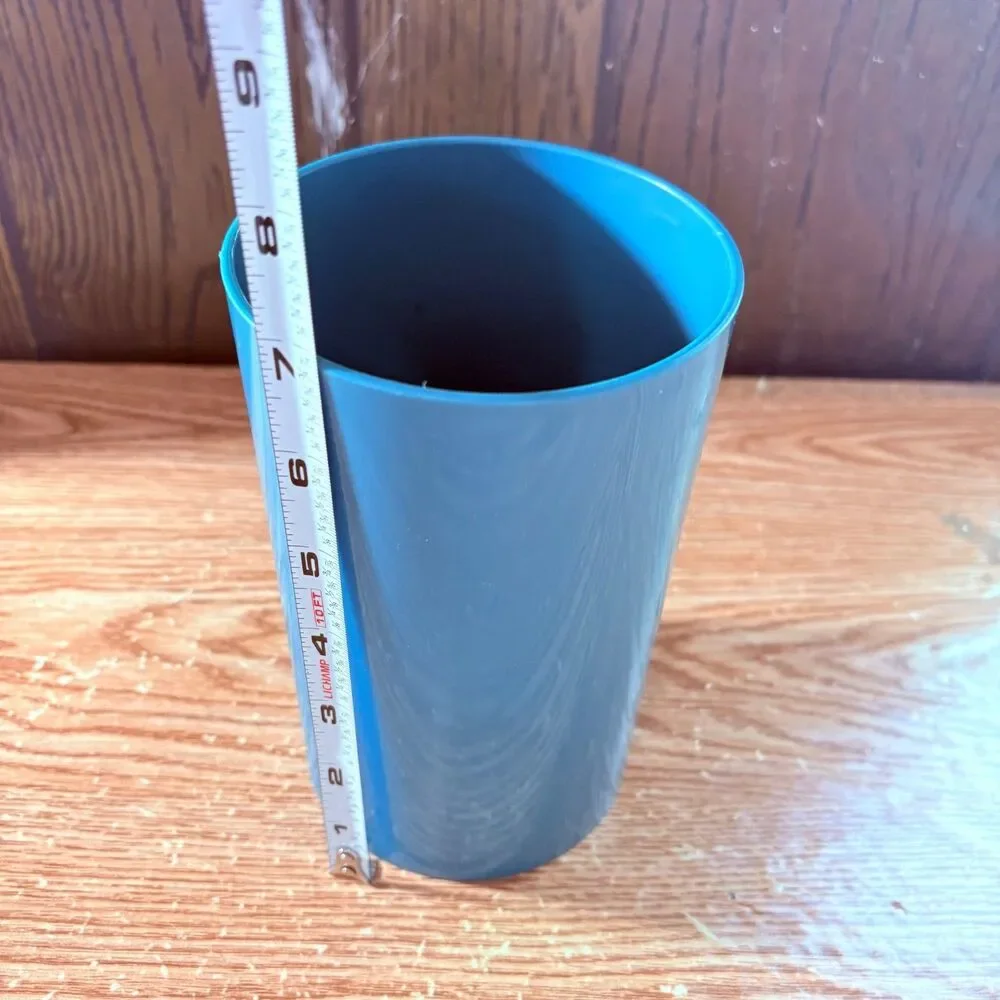 Kitchen Utensils Blue Plastic Bucket Holes In The Bottom For Drainage